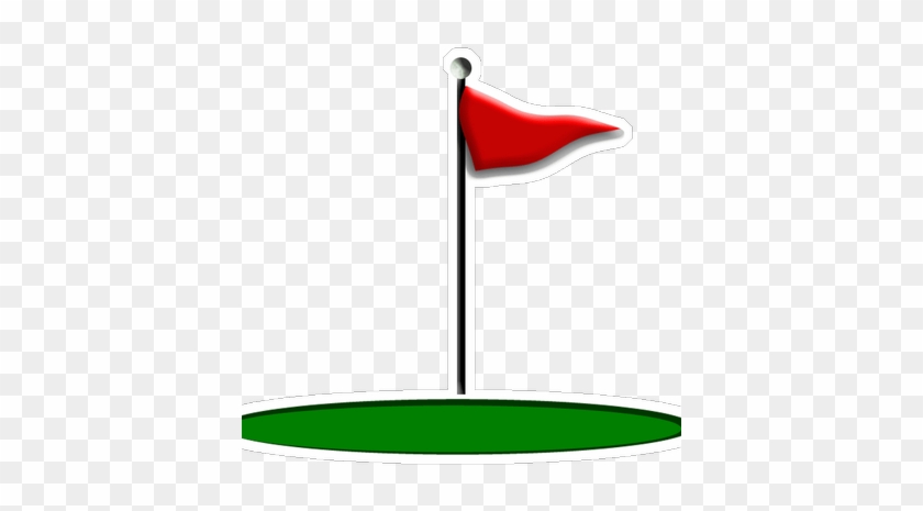 Golf Clipart Flagstick - Golf Flag #1335394