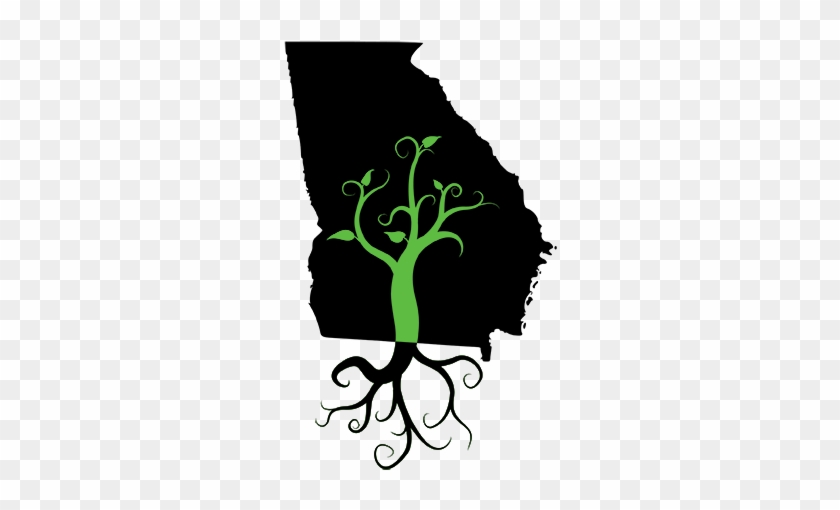 Logo Georgia Roots Landscaping - Map Of Georgia #1335399