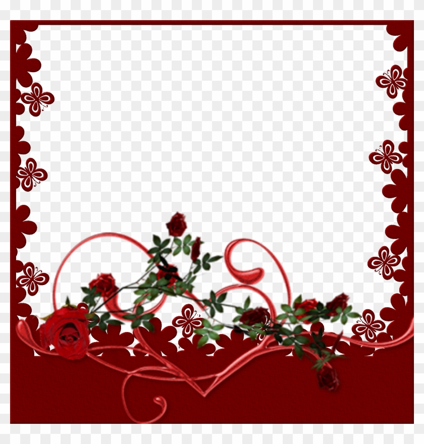 Valentine's Day Frames - Garden Roses #1335435