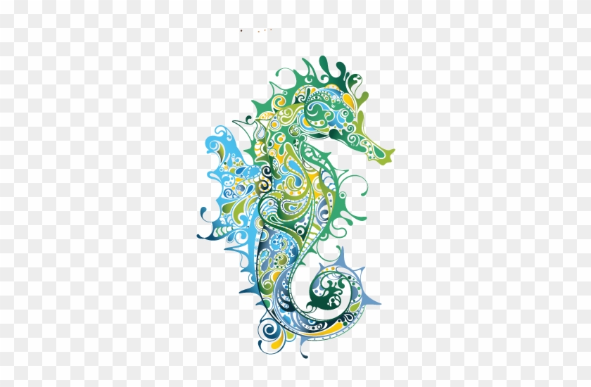 Seahorse Drawing Clip Art - Seahorse Abstract #1335476