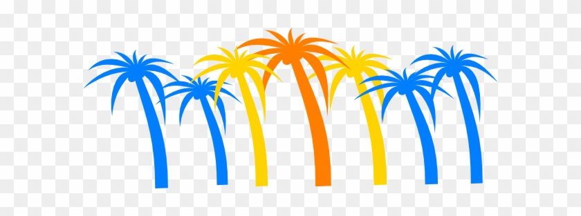 Palm Tree Clipart Surfboard - Palm Tree Clip Art #1335574