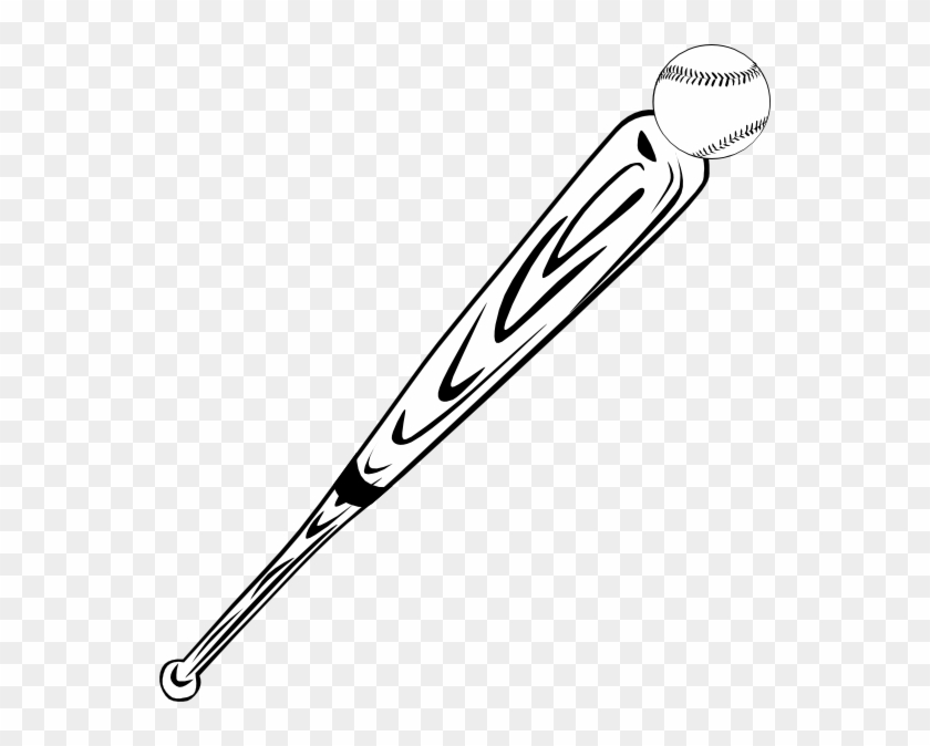 Baseball Bat And Ball Clip Art At Clker - Baseball Bat Clip Art #1335575