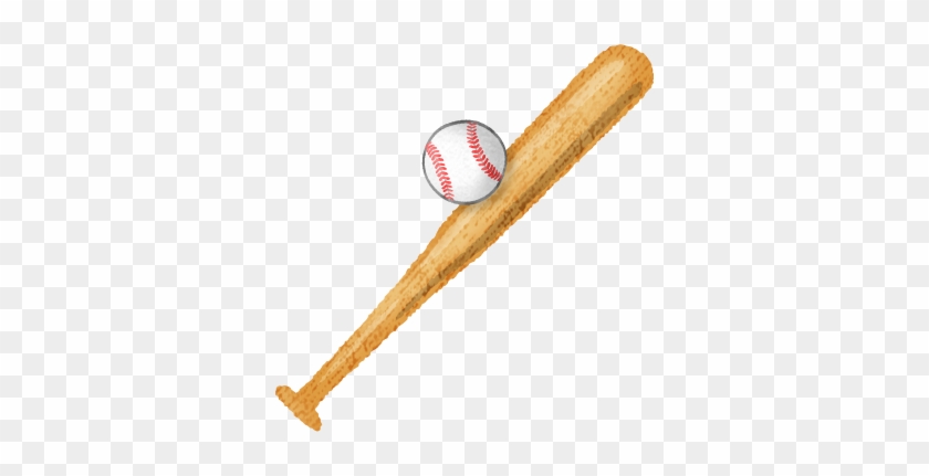 Baseball Bat And Ball - Pelota De Beisbol Dibujo #1335576