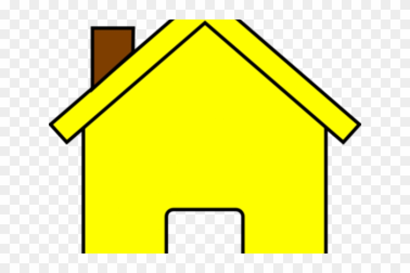Home Clipart Yellow - Yellow House Clip Art #1335646