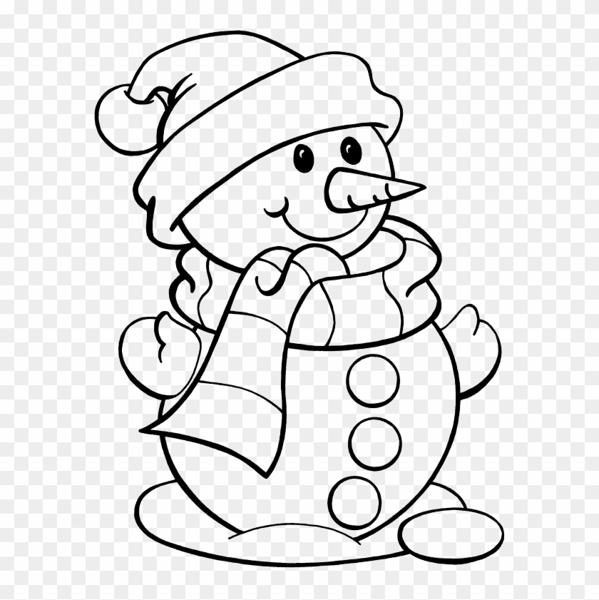 I Have Download Snowman With Long Nose Coloring Page - Snowman Colouring Pages #1335707