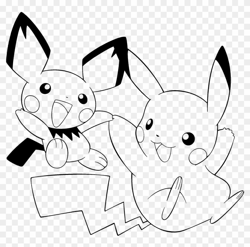 Cool Pikachu Coloring Pages At Pikachu Coloring Pages - Pikachu Cute Pokemon Coloring #1335713