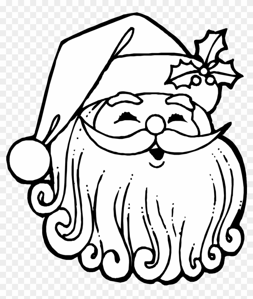Christmas Coloring Page - Cum Se Deseneaza Mos Craciun #1335718