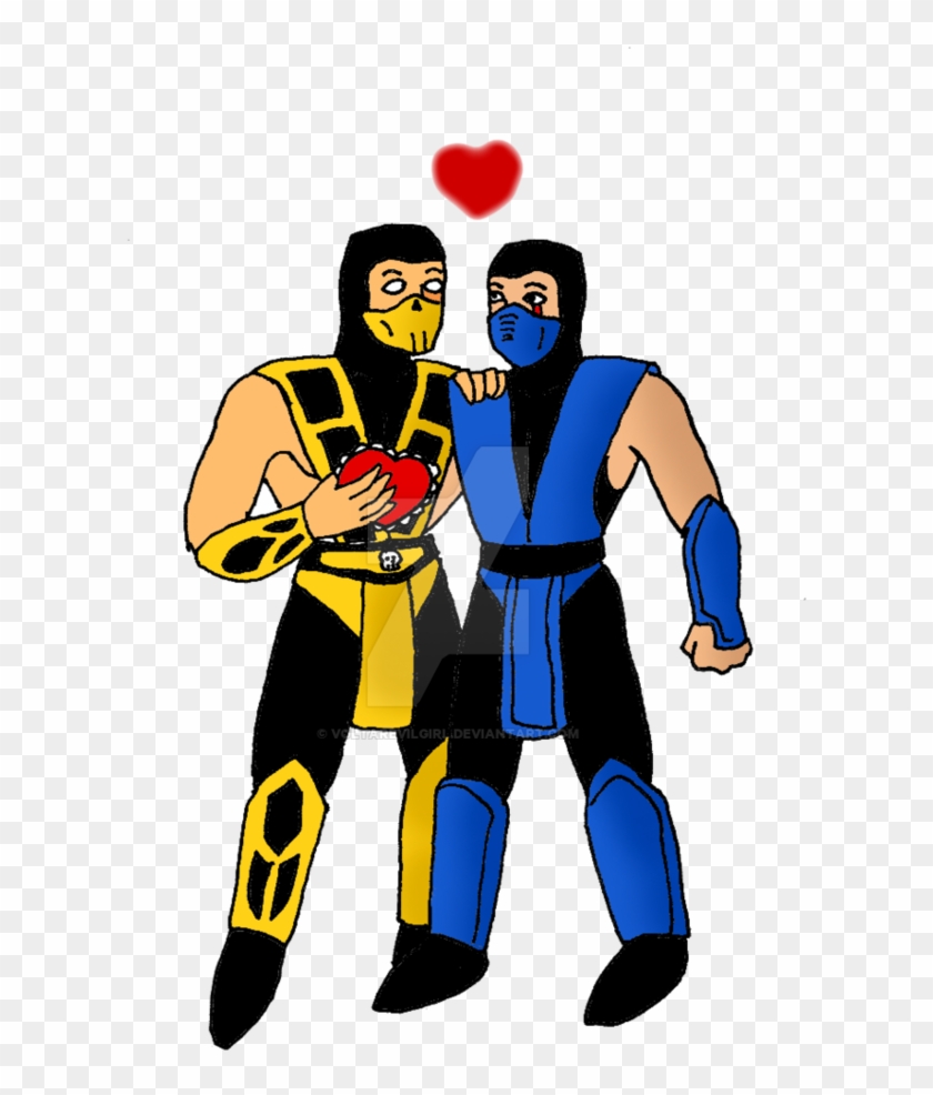 Scorpion X Sub Zero Happy Valentines Day By Voltarevilgirl - Scorpion X Sub Zero #1335732