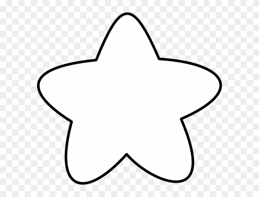 Star Clip Art - White Rounded Star Icon #1335750