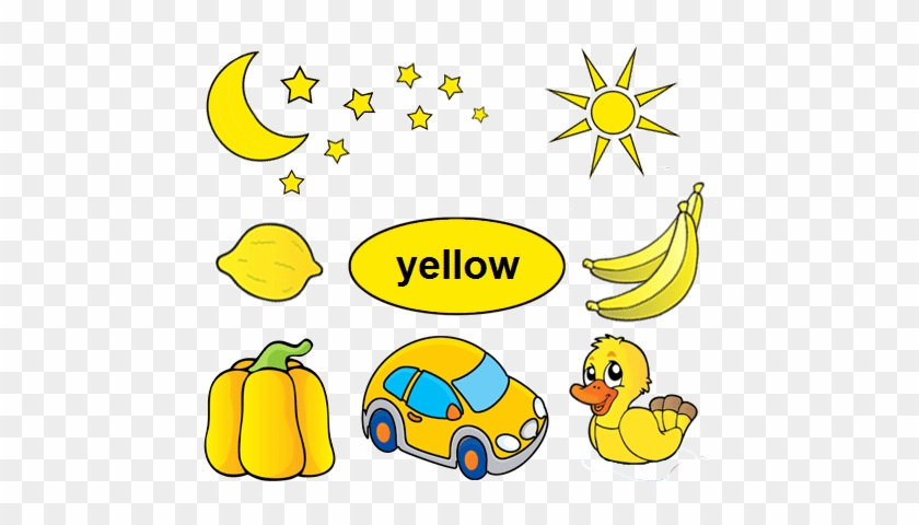 Yellow Things Clipart - Yellow Objects For Preschool ...
