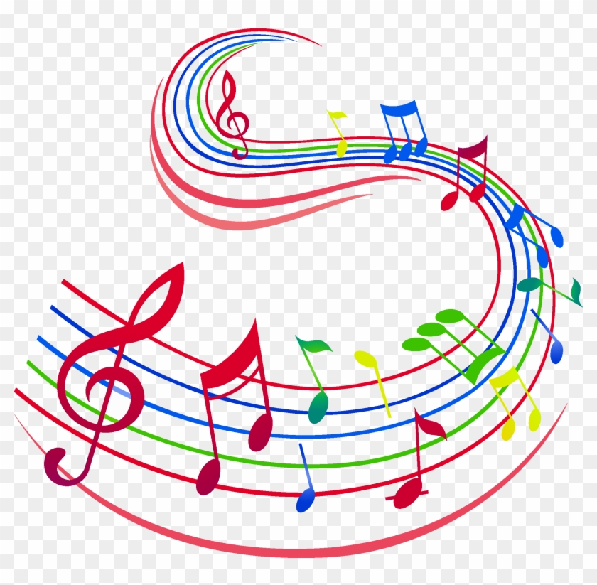 Musical Note Sheet Music Clip Art - Musica Colorida Png #1336010