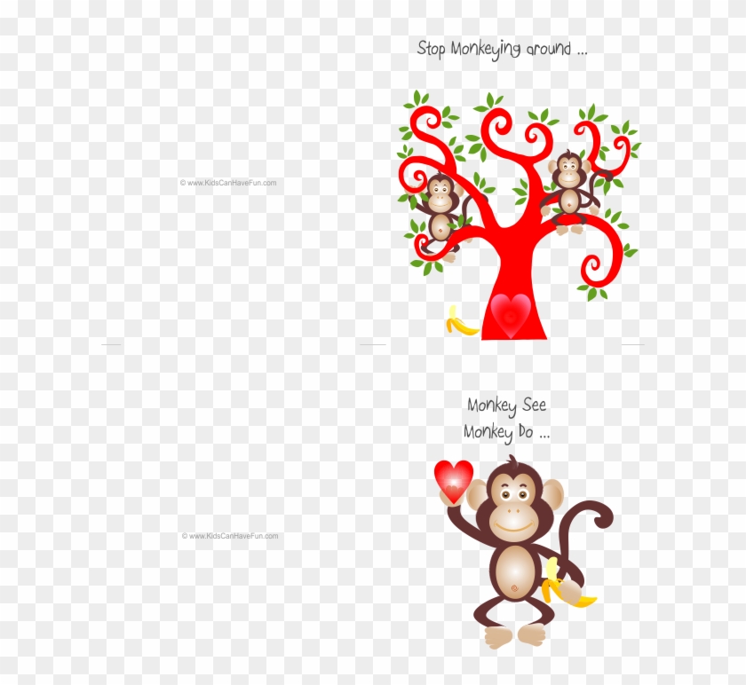 Tree Monkey Valentine's Day Cards - Welcome Quotes For Classroom #1336164