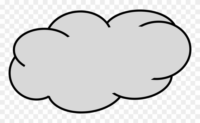 Cartoon Grey Cloud #1336352