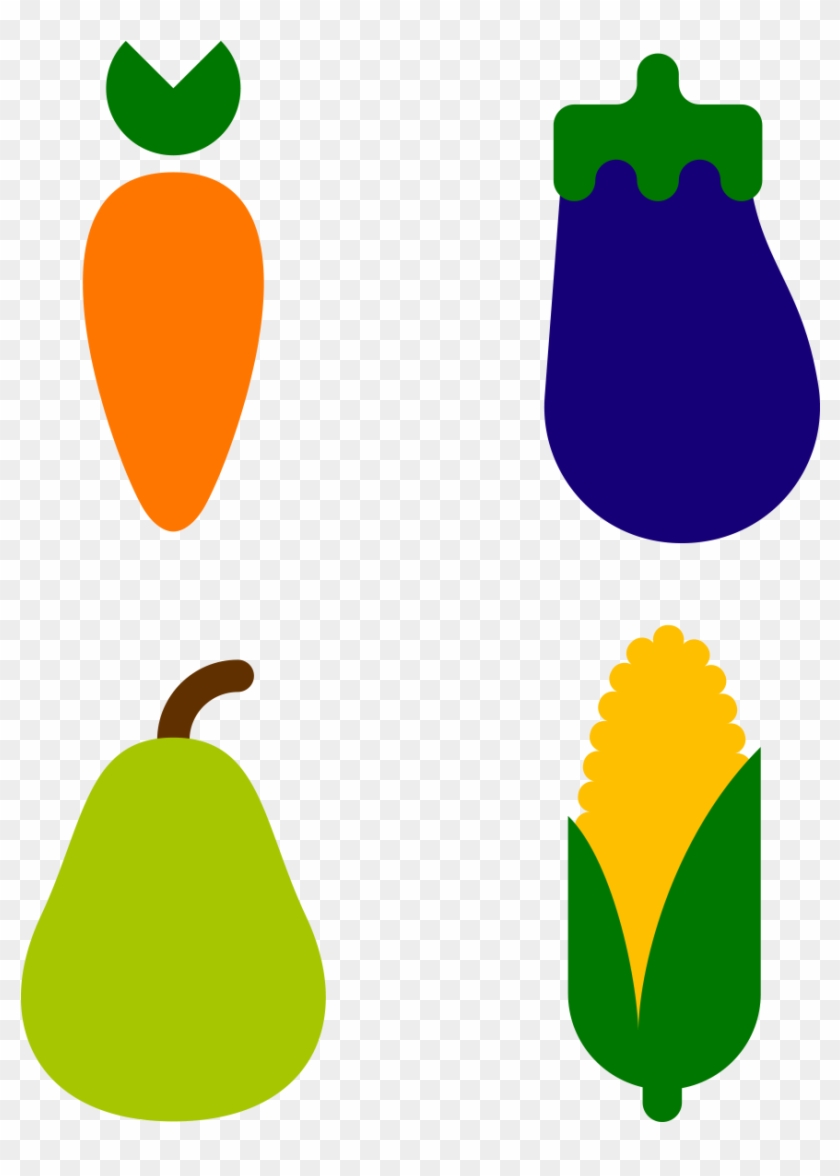 Flat Vegetable Fruit - Vegetable #1336491