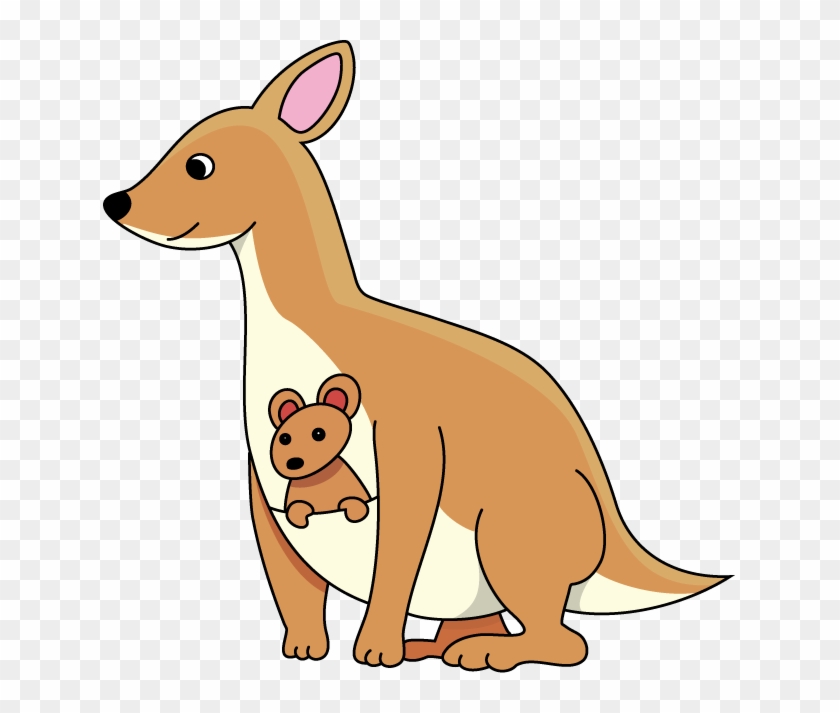 Joey Kangaroo Clip Art - Kangaroo And Joey Cartoon #1336493