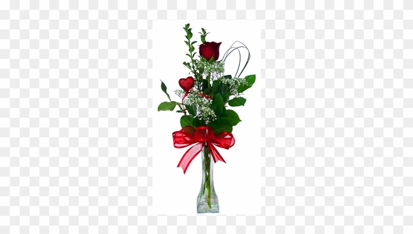 Sparks Red Rose Bud Vase - Floristry #1336528