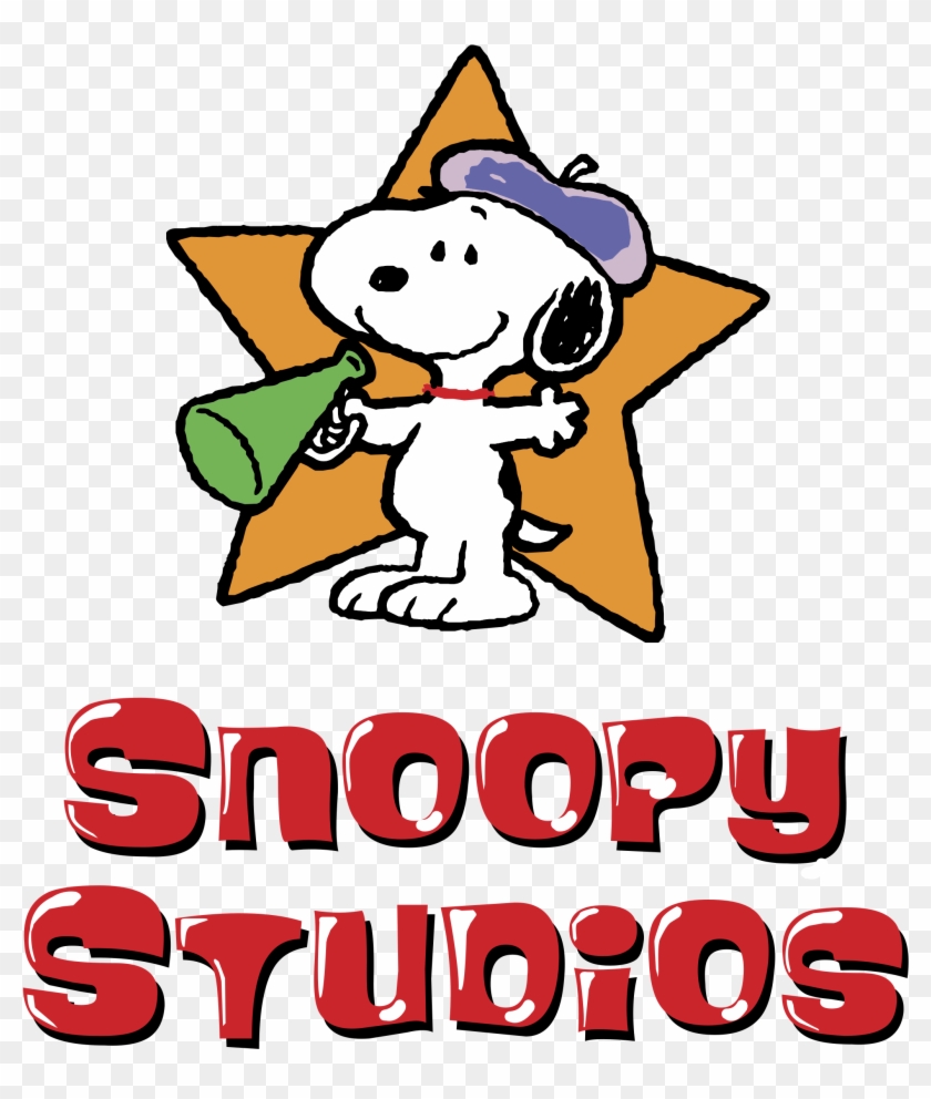 Snoopy Studios Logo Black And White - Snoopy #1336670