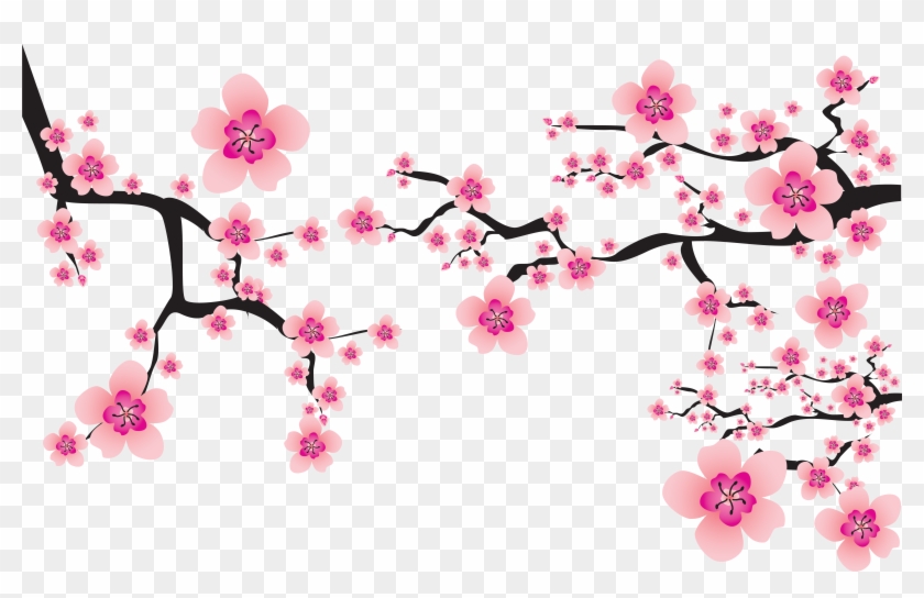 Sakura Png - Cherry Blossom Vector Png #1336675