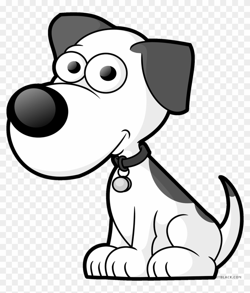 Dog High Quality Animal Free Black White Clipart Images - Cartoon Pictures  Of Dogs - Free Transparent PNG Clipart Images Download