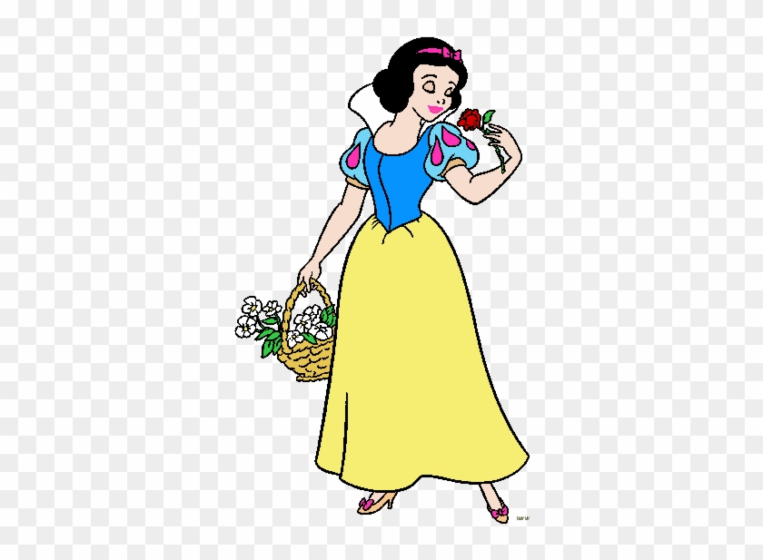 Snow White Clipart Flower - Snow White Smelling Flower #1336779