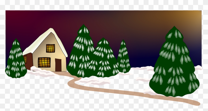 Christmas - Frohe Weihnachten ~ Snowy-winter-szenen-gruß-karte #1336822