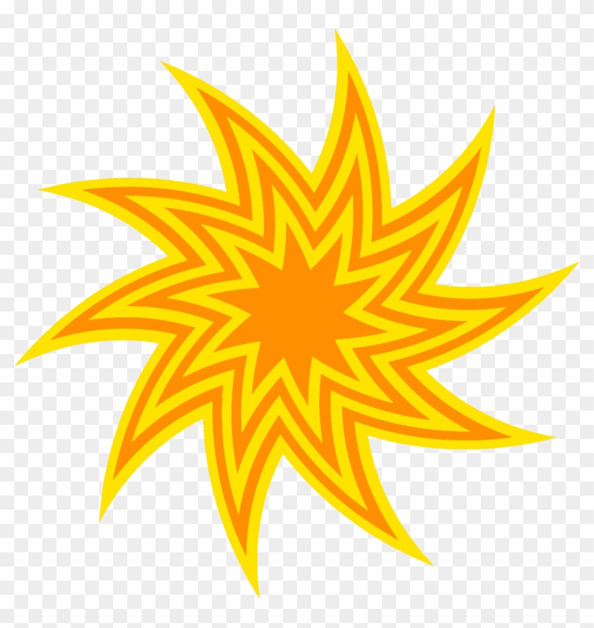 Yellow Black Swirling Star, Yellow Orange Swirling - Fondazione Di Sardegna Logo #1336825