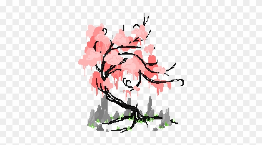 Cherry Blossom Clipart Transparent Tumblr - Transparent Cherry Blossom Gif #1336857
