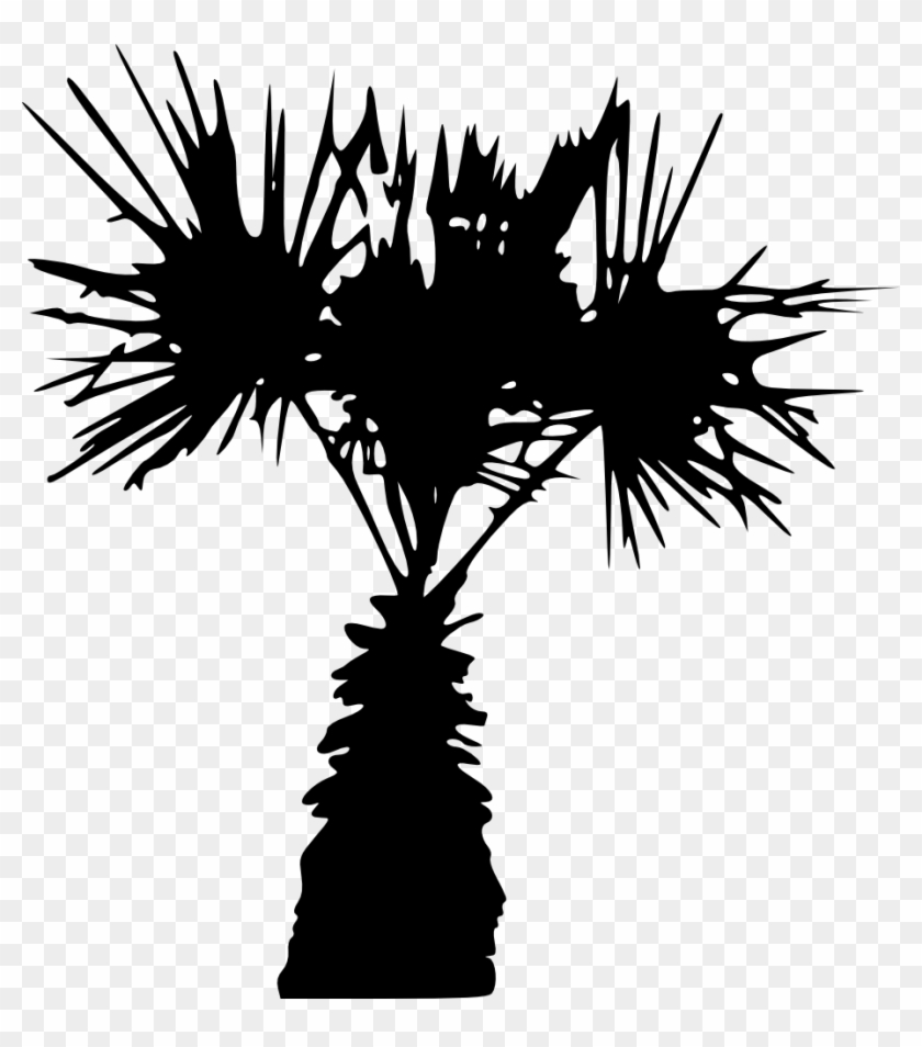 Download - Palm Tree Silhouette Transparent Backround #1336901