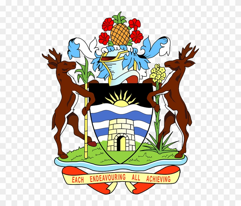 Animals, Food, Sun, Flowers, Castle, Deer, Pineapple - Antigua And Barbuda Government #1336903