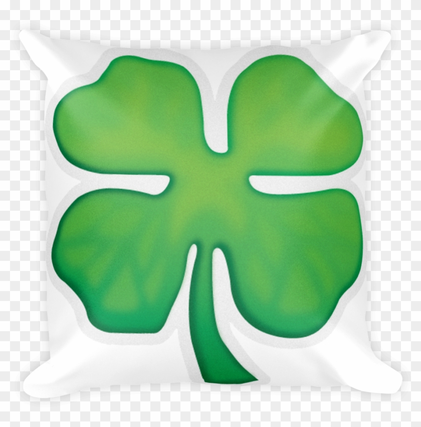 Four Leaf Clover - Throw Pillow #1336946