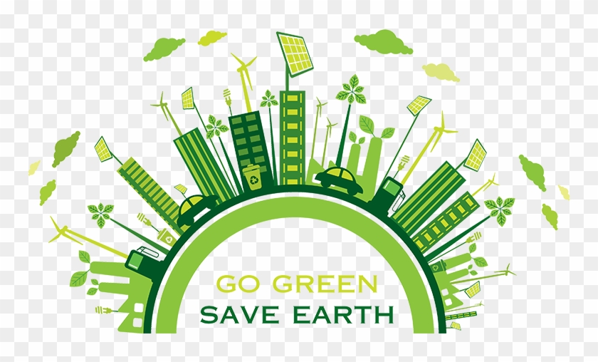 Reused A Facade Of Mine For This Quick Idea - Poster On Go Green Save Earth #1336964