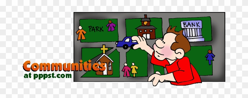 Places Clipart Community - Places In The Community Ppt #1337013