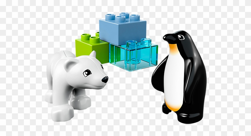 Lego Penguin And Baby Polar Bear - Lego 10501 Duplo Legoville Zoo Friends #1337162
