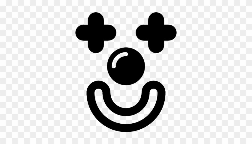 Face Of Smiling Clown Vector - Clown Face Vector Png #1337190
