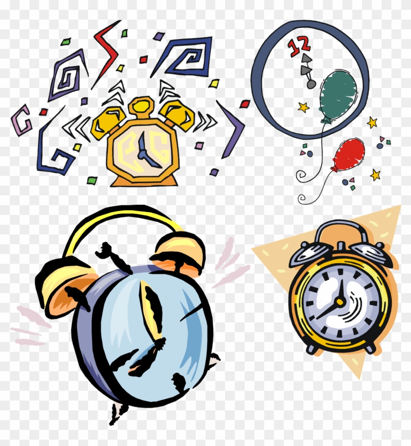 Alarm Clocks Drawing Clip Art - Картинки Школа #1337225