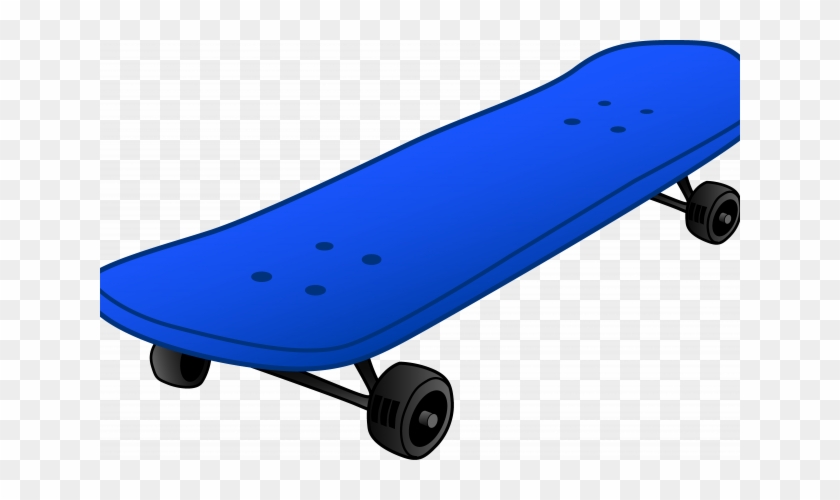 Blue Fish - Skate Board Clipart #1337283