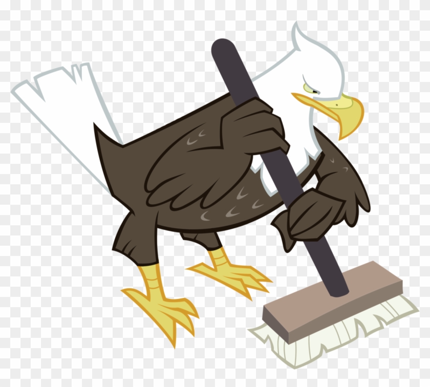 Eagle With Curling Broom By Knight725 - Cartoon #1337300