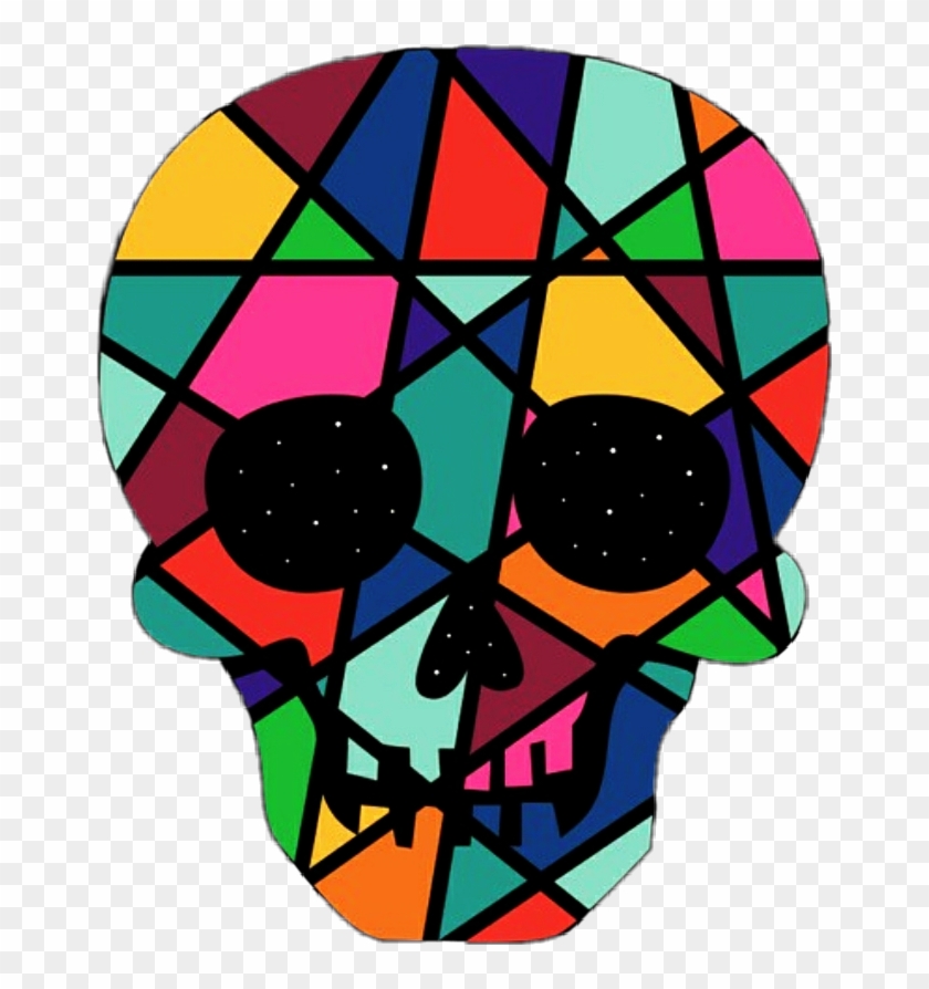 Skull Head Human Face Humanface Humanhead Colorful - Andy Westface 'faith' Canvas Art #1337389
