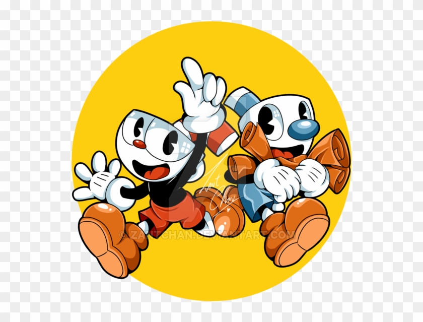 Tybay 462 20 Cuphead And Mugman By Zantchan - Cuphead Png Dab #1337471