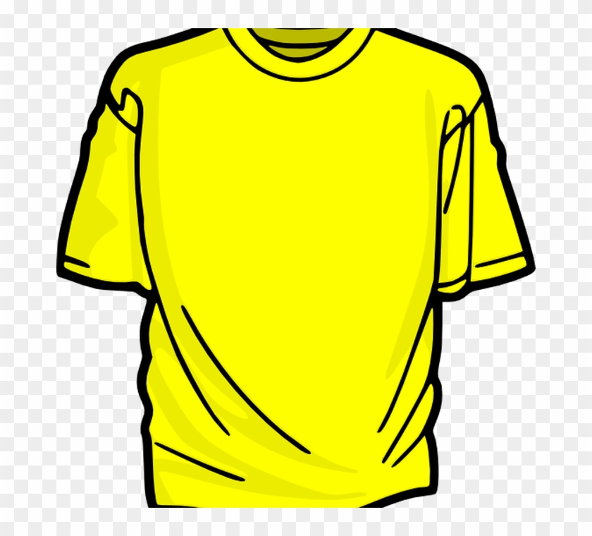 Yellow T Shirt Clip Art At Clkercom Vector Clip Art - T Shirt Clipart Black And White #1337476