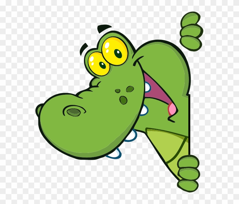 Funny Cartoon Alligator #1337691