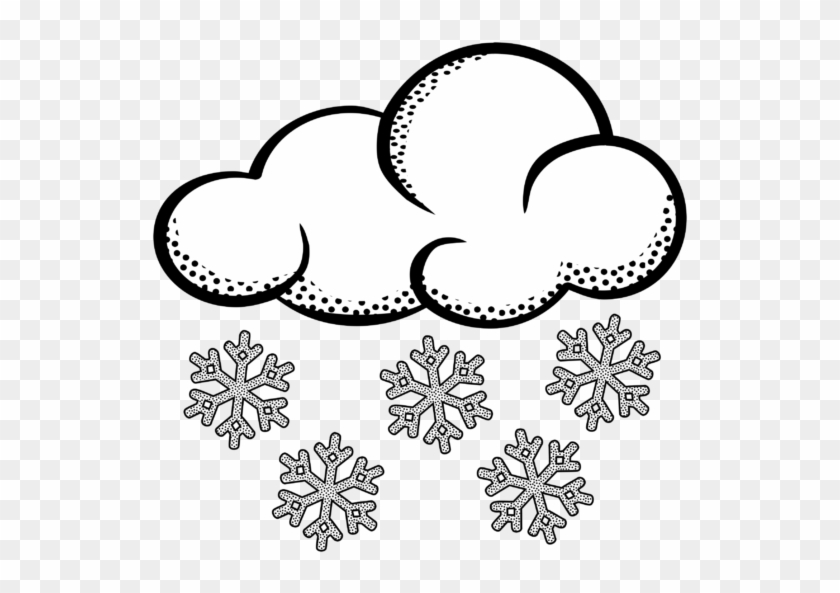 Free Cloud Clipart Black And White Best Black & White - Snowy Clipart #1337754