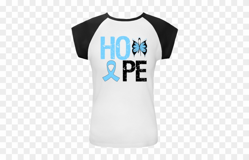 Graves Disease Hope Butterfly White And Black Cap Sleeve - Prostate Cancer Awareness Products #1337766