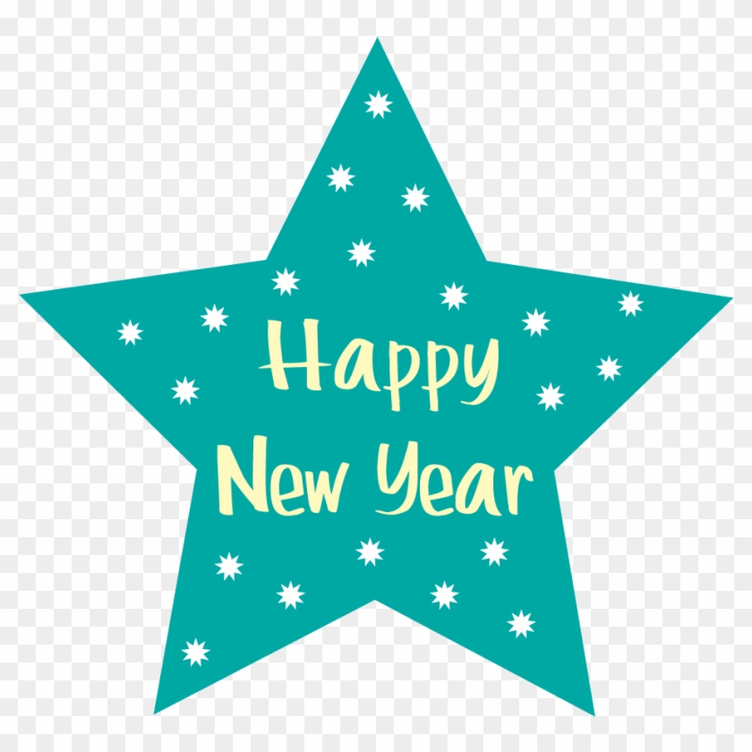 New Years Clipart - Happy New Year Star #1337797