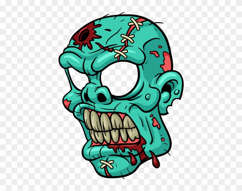 Zombie Stickers Messages Sticker-2 - Cartoon Zombie Tattoo #1337825