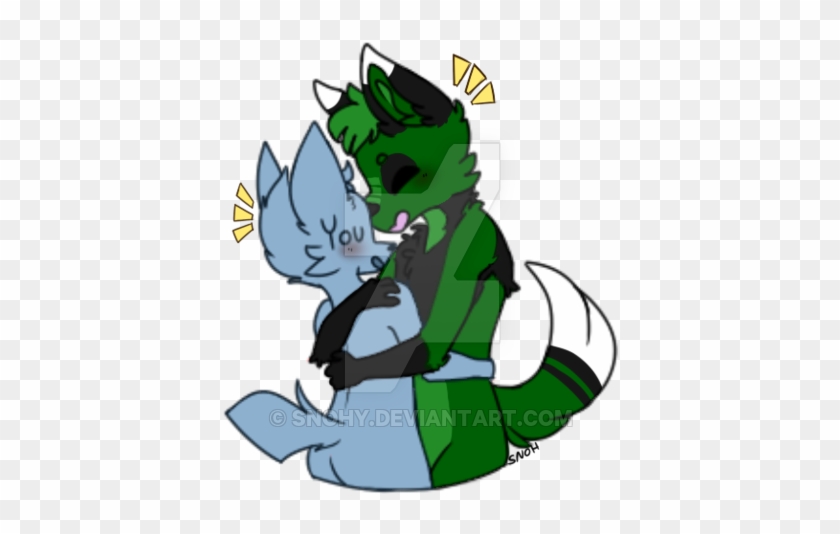 ) Forest Telegram Sticker (hug) By Snohy - Cartoon #1337827