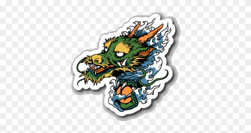 Japanese Dragon Sticker #1337857