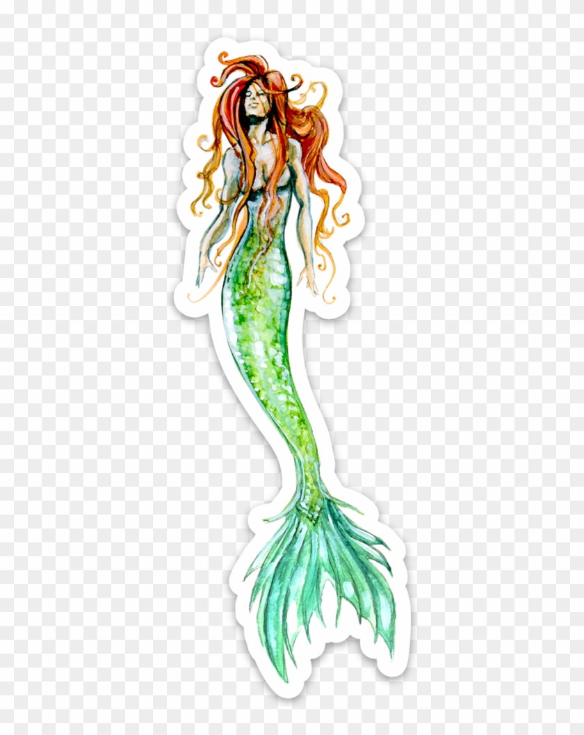 Emerald Mermaid Sticker - Emerald #1337867
