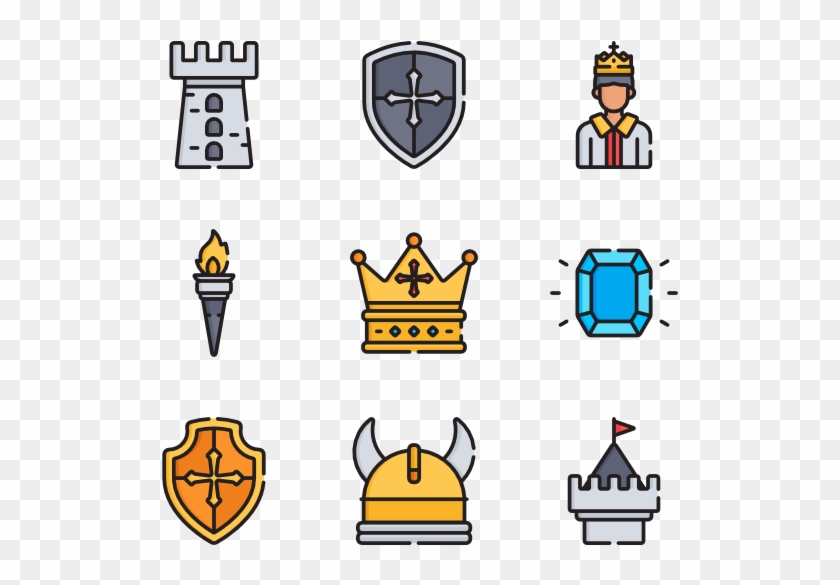 Medieval - Castle Icon Png #1338064