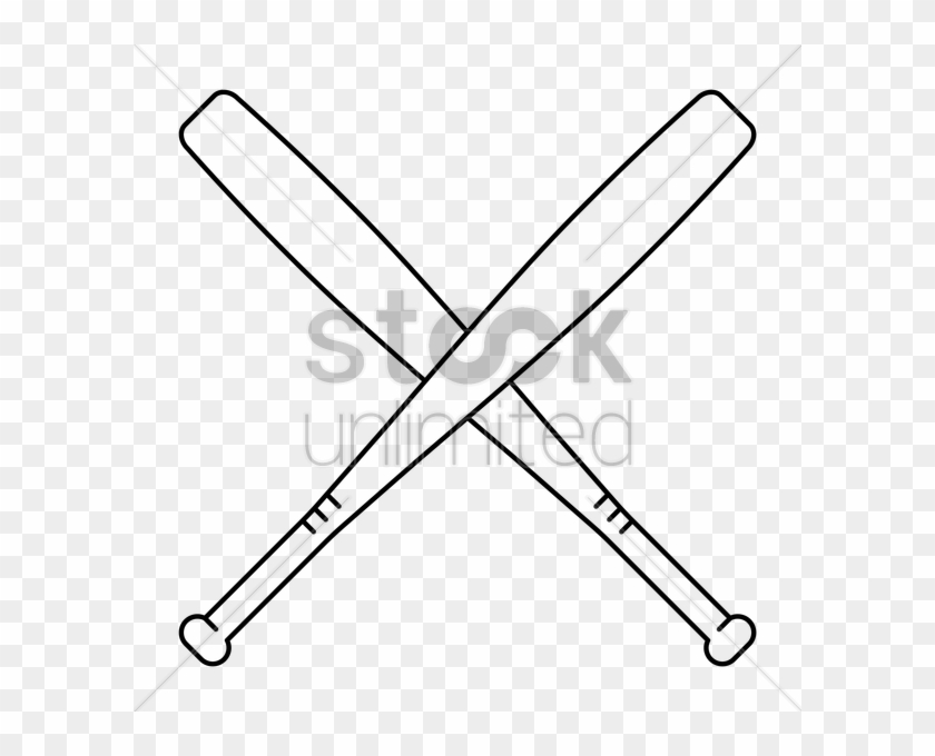 Crossed Baseball Bat Clip Art Clipart Baseball Bats - Crossed Baseball Bat Clip Art #1338085